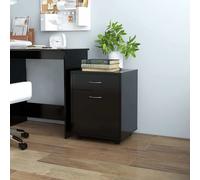 Armoire à Roulettes Rangement Bureau Intérieur Blanc Bois d'Ingénierie vidaXL