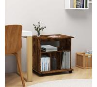 Armoire roulante Chêne fumé 60x45x60 cm Bois d ingénierie Chêne fumé G
