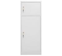 Armoire à selle en acier 53 x 53 x 140 cm - Gris clair - Armoire de rangement robuste pour équipement pour chevaux dans l'écurie ou le centre équestre - Idéal pour les cavaliers et les propriétaires