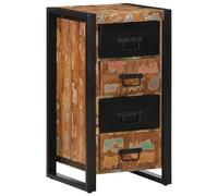 Armoire à tiroir multicolore 40x40x75 cm bois de récupération commode vidaXL