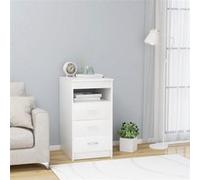 vidaXL Armoire à tiroirs Commode de rangement Blanc 40x50x76 cm Bois d'ingénierie