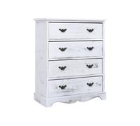 vidaXL Armoire à tiroirs Blanc 60 x 30 x 75 cm Bois