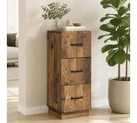 vidaXL Armoire à tiroirs Bois Ancien 33 x 34,5 x 87 cm, Meuble de Salon, Armoire Vintage rectangulaire avec tiroir spacieux, Organiseur Moderne Vertical pour chez toi