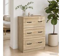 Armoire à tiroirs Bois d'ingénierie Unité de rangement Mobilier maison vidaXL vi