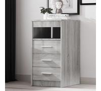 Armoire à Tiroirs Chêne Sonoma Bois d'Ingénierie Commode Rangement vidaXL