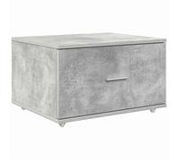 vidaXL Armoire à tiroirs avec Roue Gris béton 55 x 45 x 31 cm, Meuble à tiroirs Rectangular, Style Moderne, Solution de Rangement, Espace intérieur organisé, Pratique et Minimaliste