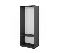 Armoire à vêtements Elmo, 80x200cm, Anthracite, Vicco 50201