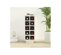 Armoire à vin Blanc 23x34x61 cm Bois de pin massif