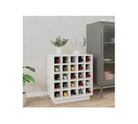 Armoire à vin Blanc 55,5x34x61 cm Bois de pin massif