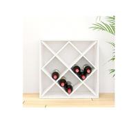Armoire à vin Blanc 62x25x62 cm Bois de pin massif