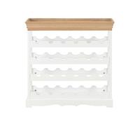 vidaXL Armoire à vin 70 x 22,5 x 70,5 cm MDF Porte-bouteille Blanc