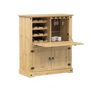 vidaXL Armoire à vin Corona 97x45x114 cm bois de pin massif finition cire de miel
