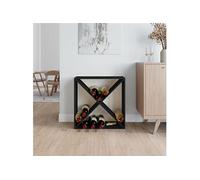 Armoire à vin Noir 62x25x62 cm Bois de pin massif