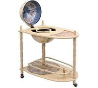 vidaXL Armoire à vin Globe Bois massif eucalyptus Vert et blanc 70x45x88 cm