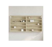 vidaXL Armoire vitrine Chêne Sonoma 100x8,5x50 cm bois d'ingénierie Multicolore