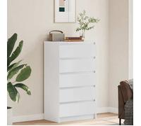Armoire à vitrine/Meuble Grand espace MVS - multi-rangement - Commode Blanc 60x36x103cm Bois d'ingénierie &26_7765986