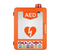 Armoire AED à Alarme Visuelle & Configuration Personnalisable - Installation Murale pour Défibrillateur et Matériel de Premiers Secours dans Écoles et Espaces Publics