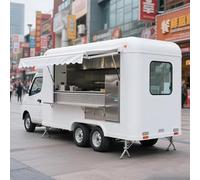 Armoire alimentaire mobile - Congélateur 120 L et évier compact | Solution économique pour tacos, hot-dogs et crème glacée