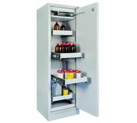 Armoire anti-feu 1 porte/4 tiroirs F30 avec serrure - Pour produits inflammables - CEMO