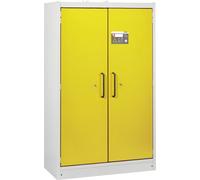 Armoire anti-feu PROline 12/20 F90, 2 portes jaunes, 5 tiroirs - CEMO - 12033