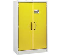 Armoire anti-feu PROline 12/20 F90, 2 portes jaunes, 6 tiroirs - CEMO - 12034