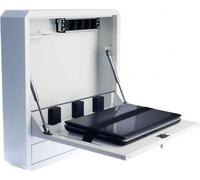 Armoire antivol Techly pour ordinateurs portables (jusqu'à 19"), montage mural, blanc