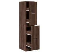 Armoire apothicaire chêne marron 30x41x144,5 cm bois ingénierie -BK855175 (PLA)