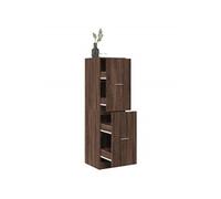 vidaXL Armoire apothicaire chêne marron 40x41x144,5 cm bois ingénierie coffre à tiroirs