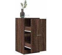 Armoire apothicaire chêne marron 40x41x77,5cm bois d ingénierie