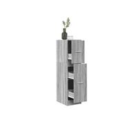 Armoire apothicaire sonoma gris 30x41x118 cm bois d ingénierie
