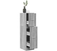 Armoire apothicaire sonoma gris 30x41x118 cm bois d ingénierie sonoma gris G
