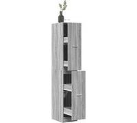 vidaXL Armoire apothicaire Sonoma 30x41x174,5 cm Bois d'ingénierie Gris
