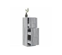 vidaXL Armoire apothicaire Sonoma Gris 40x41x118 cm Bois d'ingénierie