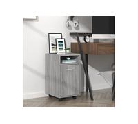 Vidaxl Armoire Appoint À Roues Sonoma Gris 33x38x60 Cm Gris