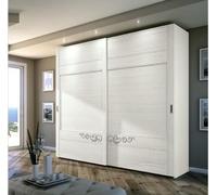 Armoire Armoire Rangement Garde-robe Moderne Miroir Bois Design