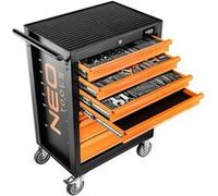 Armoire atelier NEO TOOLS 84-222-9 7 tiroirs 129 outils acier 280 kg Orange