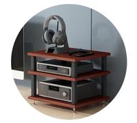 Armoire audio HiFi à 2/3/4 niveaux - Étagère AV multicouche et support de tourne-disque pour audiophiles et amateurs de musique Solution de rangement multimédia élégante