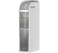 Armoire autonome à 4 niveaux avec tiroirs - Tour de rangement étroite et fine pour salle de bain, armoire d'angle verticale, nizer pour les essentiels de salle de bain, design de tiroir transparent