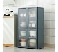 Armoire autonome avec portes et étagères - Buffet de rangement élégant pour cuisine - Étagère polyvalente pour salon et salle à manger - 60 x 30 x 100 cm