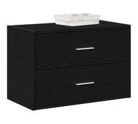 vidaXL Armoire de rangement 2 tiroirs Chêne noir 60x31x40 cm Bois d'ingénierie