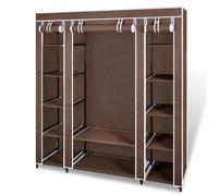 Armoire avec compartiments et tiges 45 x 150 x 176 cm Marron - VidaXL