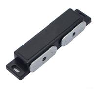 Armoire avec loquet de porte pour armoire en plastique magnétique ventouse pour abdos pour bureau, garage, école, placard, tiroir de maison, meuble de maison, aimant puissant au toucher (noir)