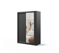 Armoire avec miroir et portes coulissantes 150 cm - MILAN
