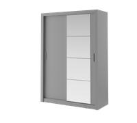 Armoire avec miroir et portes coulissantes 150 cm - MILAN