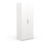 Armoire 2 portes - GHOST - Blanc - 79,4 x 51,1 x 203 cm -
