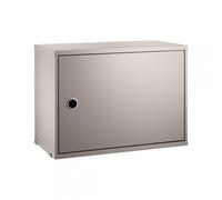 String Furniture Armoire avec porte battante String système beige lxHxP 58x42x30cm
