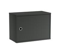 String Furniture Armoire avec porte battante String système gris foncé lxHxP 58x42x30cm