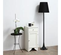 ARMOIRE AVEC TIROIR ET PORTE CM.33,5 H 80 BLANC DÉCAPE LAVANDE