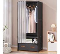 Armoire avec tiroir indépendant, facile à assembler et amovible, plusieurs choix disponibles, noir, une rangée de tiroirs