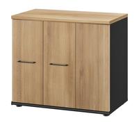 Armoire base Jazz H 71 cm 1 porte battante 2 portes pliantes chêne